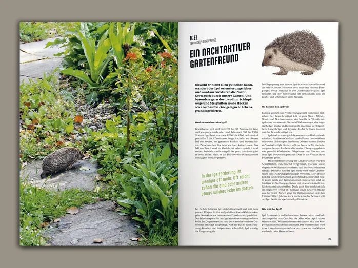 Broschüren für das Projekt (G)Artenvielfalt Innerschweiz